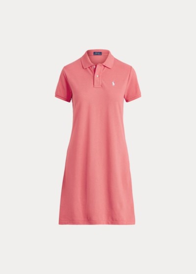 Vestidos Polo Polo Ralph Lauren Mujer Coral - Cotton Mesh - IFWEN8412